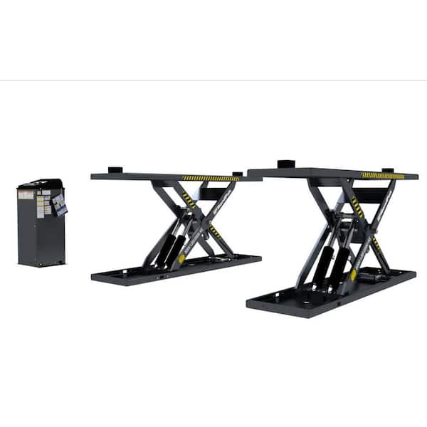 BENDPAK MDS-6LPF Mid-Rise Scissor Car Lift with Open Center and Flush ...