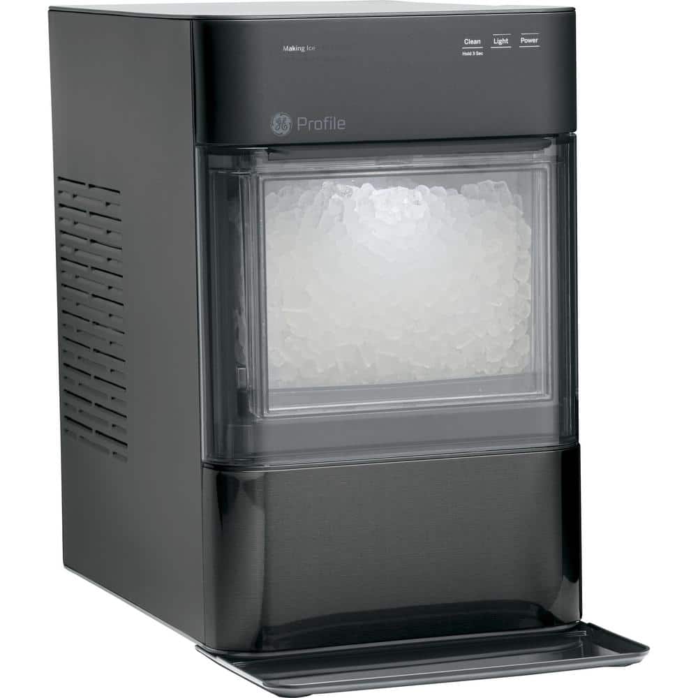 Black Stainless Steel Portable Nugget Ice Maker with WiFi