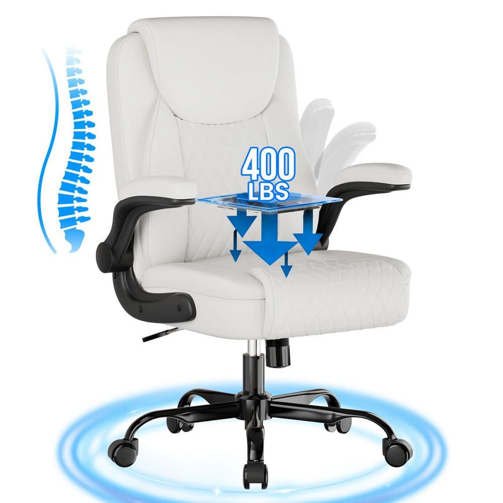 ComHoma Computer Desks Faux Leather Ergonomic Office Chair
