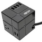 Protect It 6 ft. 3-Outlet Power Cube Surge Protector with 6 USB Charging Ports
