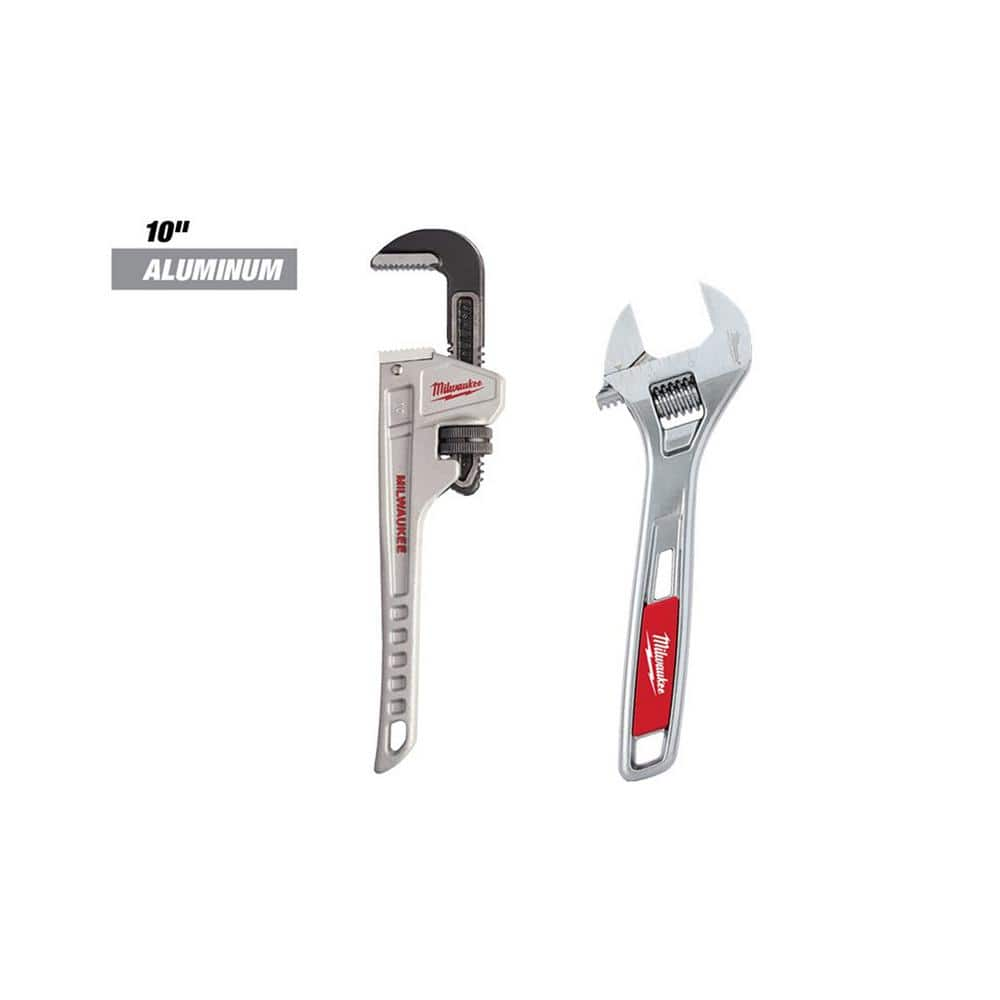 Stark Usa 36 Aluminum Straight Plumbing Pipe Wrench Adjustable