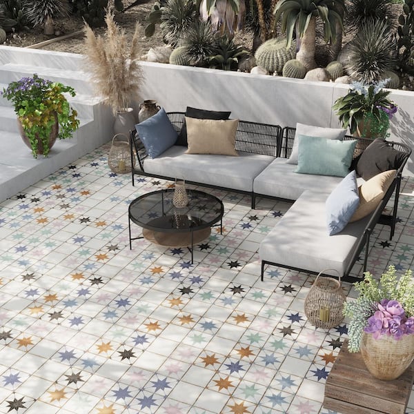 TREFLE＋1 ホワイト スワンタンク Apollo Tile Faenza 8 in. x 8 in. Matte Chalk White Porcelain