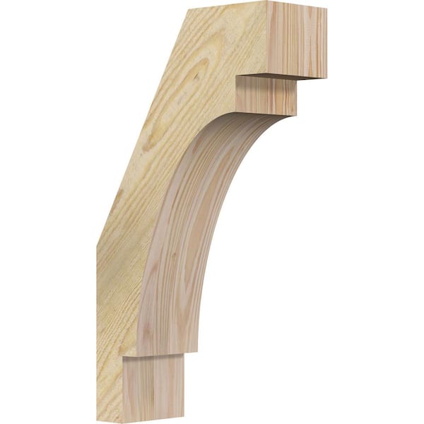 Ekena Millwork 4"W x 10"D x 18"H Merced Rough Sawn Knee Brace, Douglas Fir