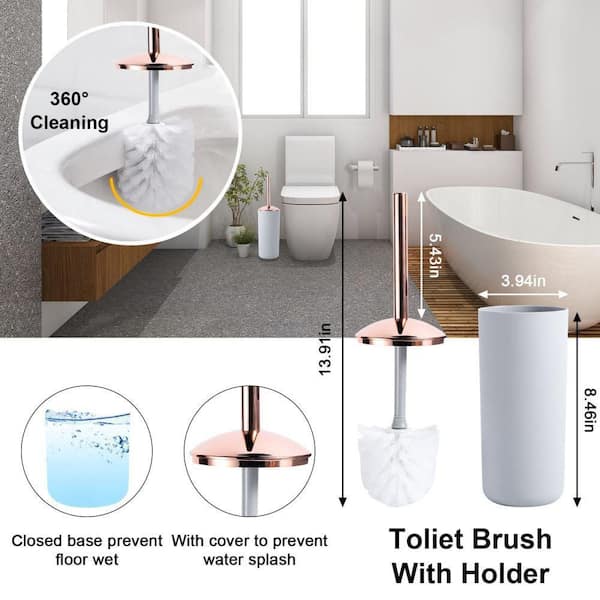 Rose Gold Bathroom Hardware Sets Towel Bar Bathroom Accessories Porcelain  Base