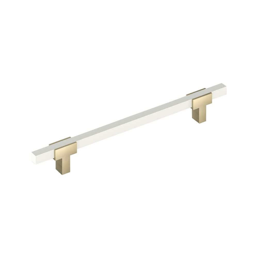 Urbanite 12 in. (305 mm) Center-to-Center Golden Champagne/Gloss White Bar Appliance Cabinet Pull price history on PriceWatchPro