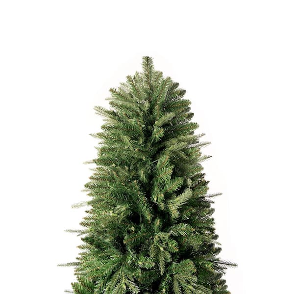 HOMESTOCK 9 ft.. Prelit Artificial Christmas Tree with Pine Cones, Foot  Pedal, 2294 Branch Tips, 1050 Warm Lights and Metal Stand 99007F - The Home  Depot