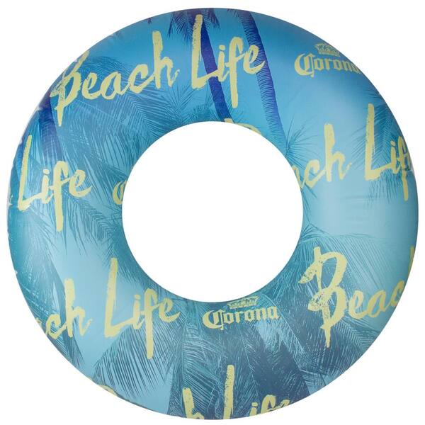 Northlight 36 in. D Vinyl Inflatable Corona Beach Life Swimming Pool Tube Ring