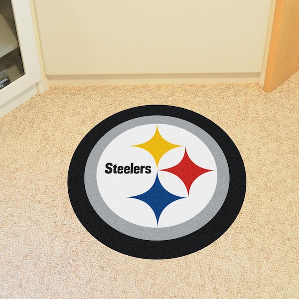 NFL - Pittsburgh Steelers Mascot Mat 36 in. x 36 in. Indoor Area Rug