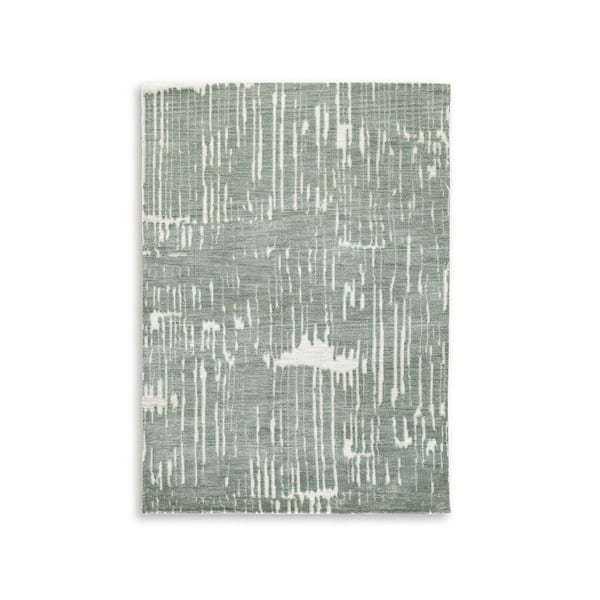 Signature DESIGN BY ASHLEY Cayworth Green 5 ft. x 7 ft. Abstract Area Rug