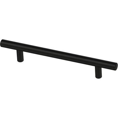 76mm 3-Inch 10-Pack Flat Black Franklin Brass P40822K-FB-C Asymmetric Notched Kitchen or Furniture Cabinet Hardware Drawer Handle Pull