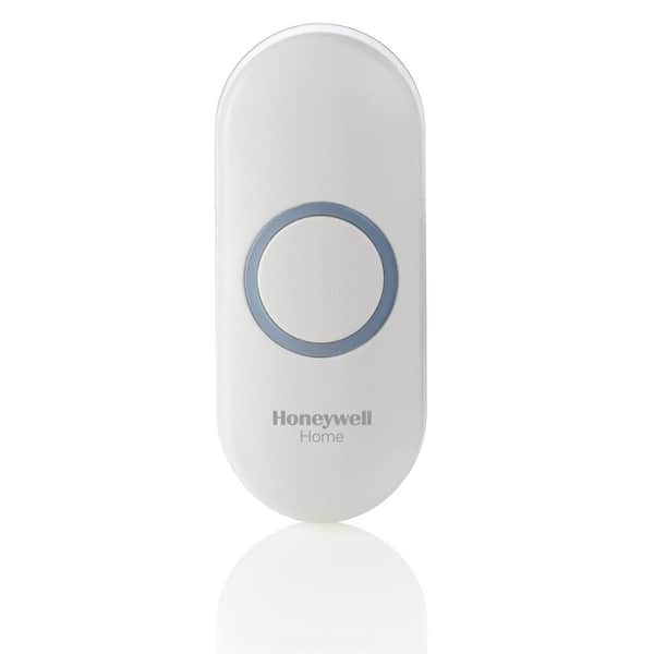 Honeywell Home Wireless Doorbell Push Button in White