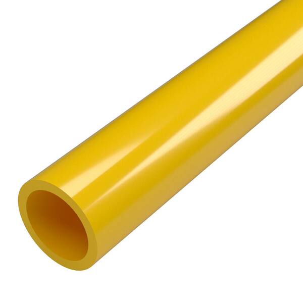 Formufit 1 in. x 5 ft. Furniture Grade Sch. 40 PVC Pipe in Yellow