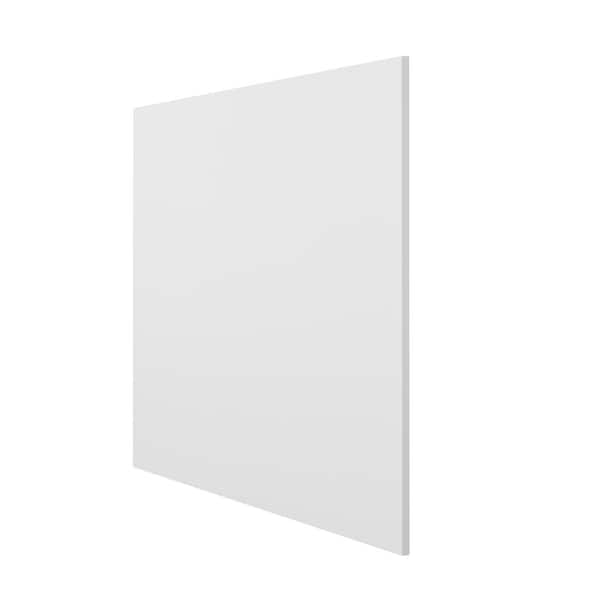 Hampton Bay Designer Series 0.625x35x48 in. Base End Panel in White