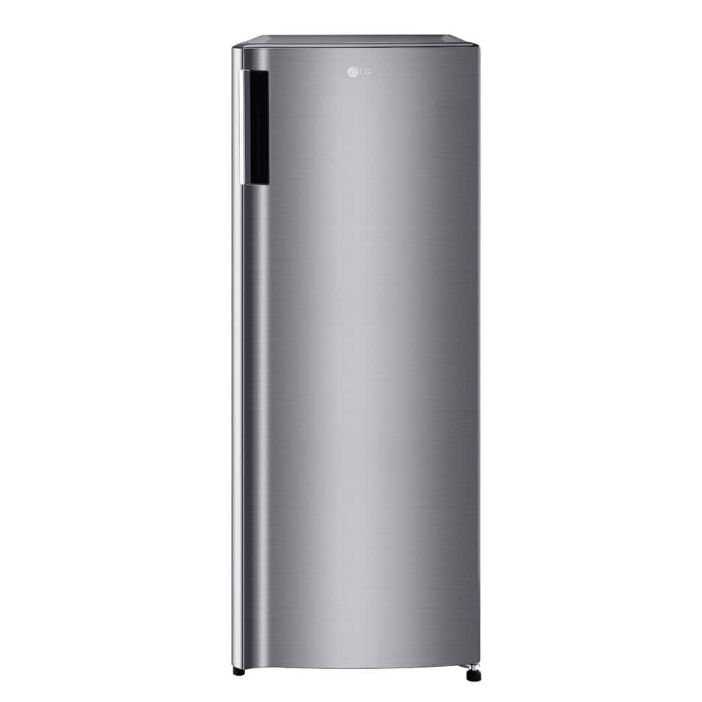 LG 20 in. W. 6 cu. ft. Single Door Upright Freezer with Direct Cooling in Platinum Silver