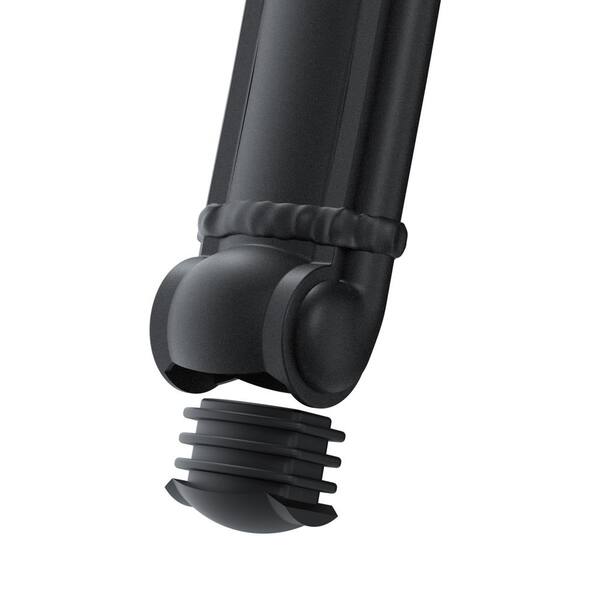 Black Cast Aluminum Outdoor Dining Chairs, Patio All-weather