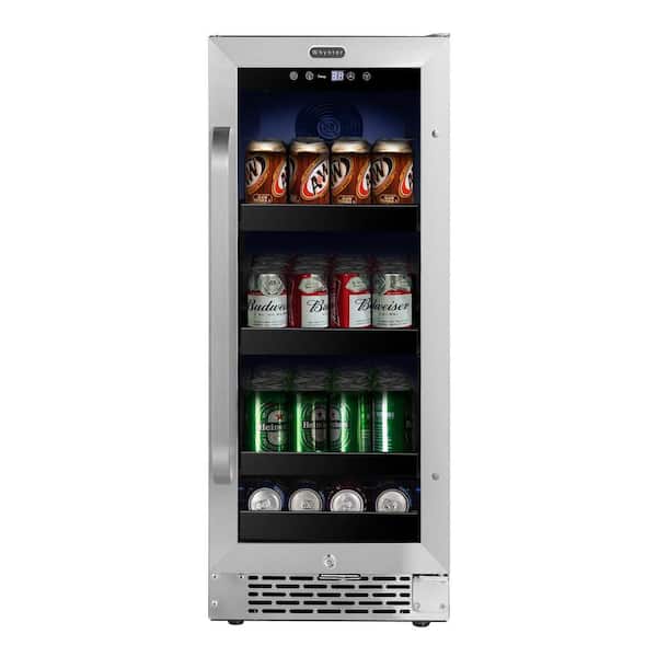 15″ Undercounter Refrigerator Stainless Glass