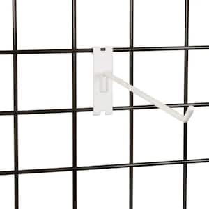 6 in. White Hook for Gridwall (Pack of 96)