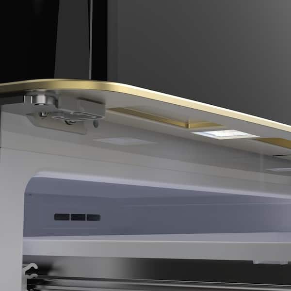 Forno Luigi 18 cu. ft. French Door Refrigerator Black, Antique