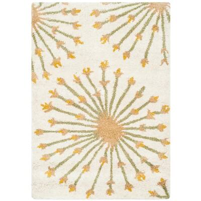 Safavieh Bella Collection BEL123A Handmade Premium Wool & Viscose Accent Rug Gold Beige 2' x 3' Safavieh Bella Collection BEL123A Handmade Premium Wool & Viscose Accent Rug Gold Beige 2' x 3'