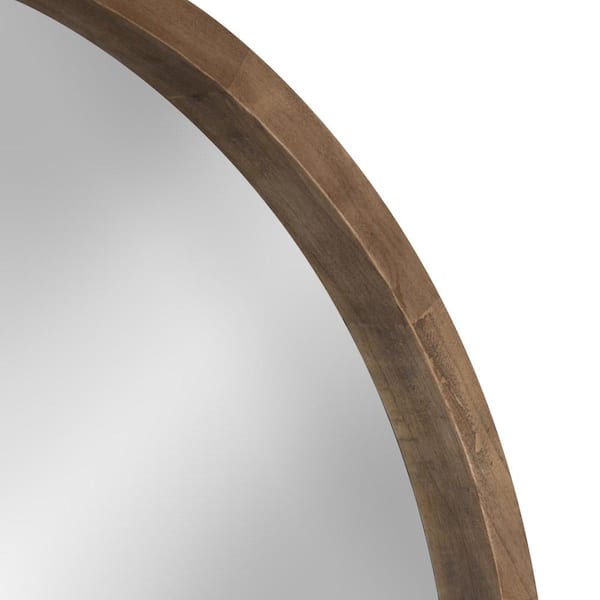 Kate And Laurel Medium Round Rustic Brown Contemporary Mirror 30 In H X W 212756 The Home Depot Kate And Laurel Medium Round Rustic, Wood Framed Round Mirror 30