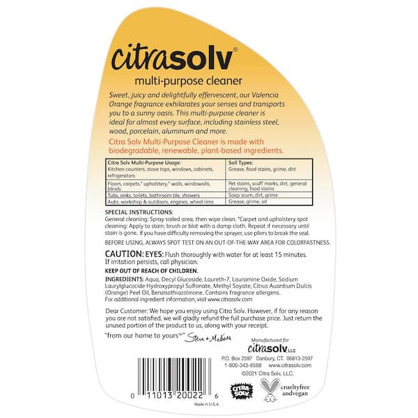 CitraSolv Citra Suds Liquid Laundry Detergent - Valencia Orange