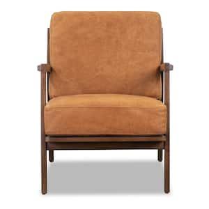 Verity Cognac Tan Arm Chair