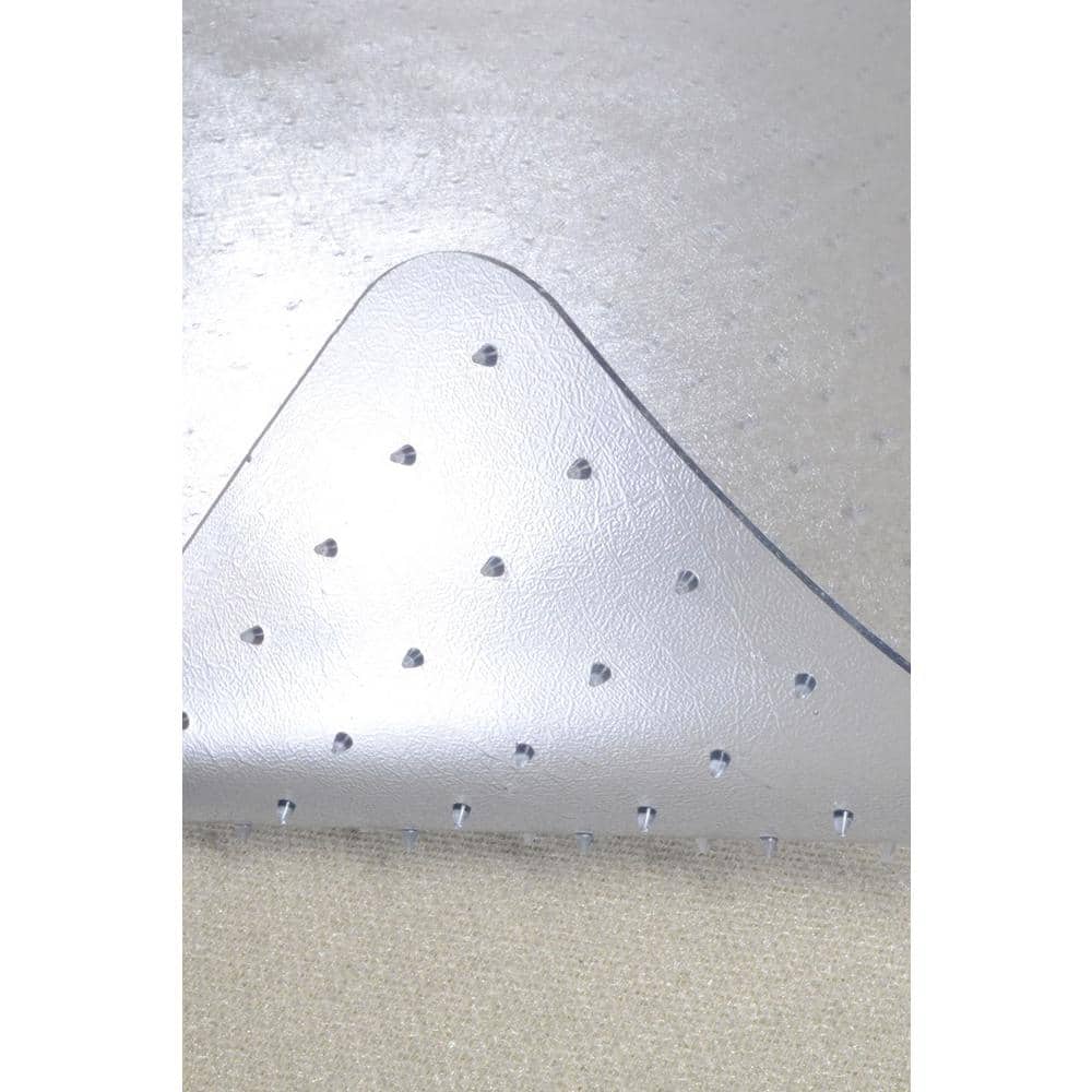 Clear Vinyl Rectangle Office Chair Mat with Lip, 36" x 48"