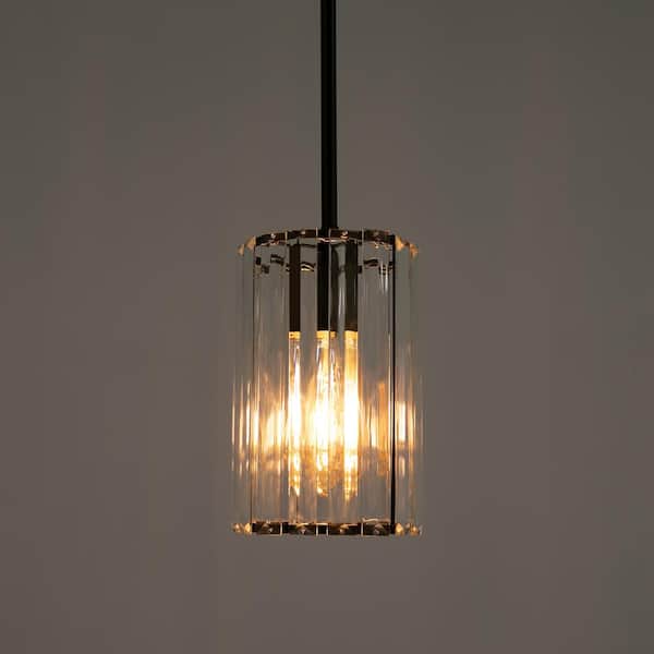 【気質アップ】 OUKANING 50-Watt 1-Light Black Modern Shaded Pendant Light テープ・マスキングテープ
