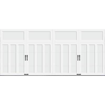 Coachman Collection 15 ft. 6 in. x 7 ft. 18.4 R-Value Intellicore Insulated Solid White Garage Door