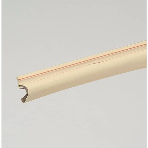 1 in. x 81 in. Beige Vinyl-Clad Foam Kerf Door Seal
