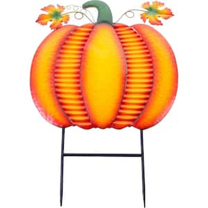 35 in. Halloween Outdoor Pumpkin Yard Stake