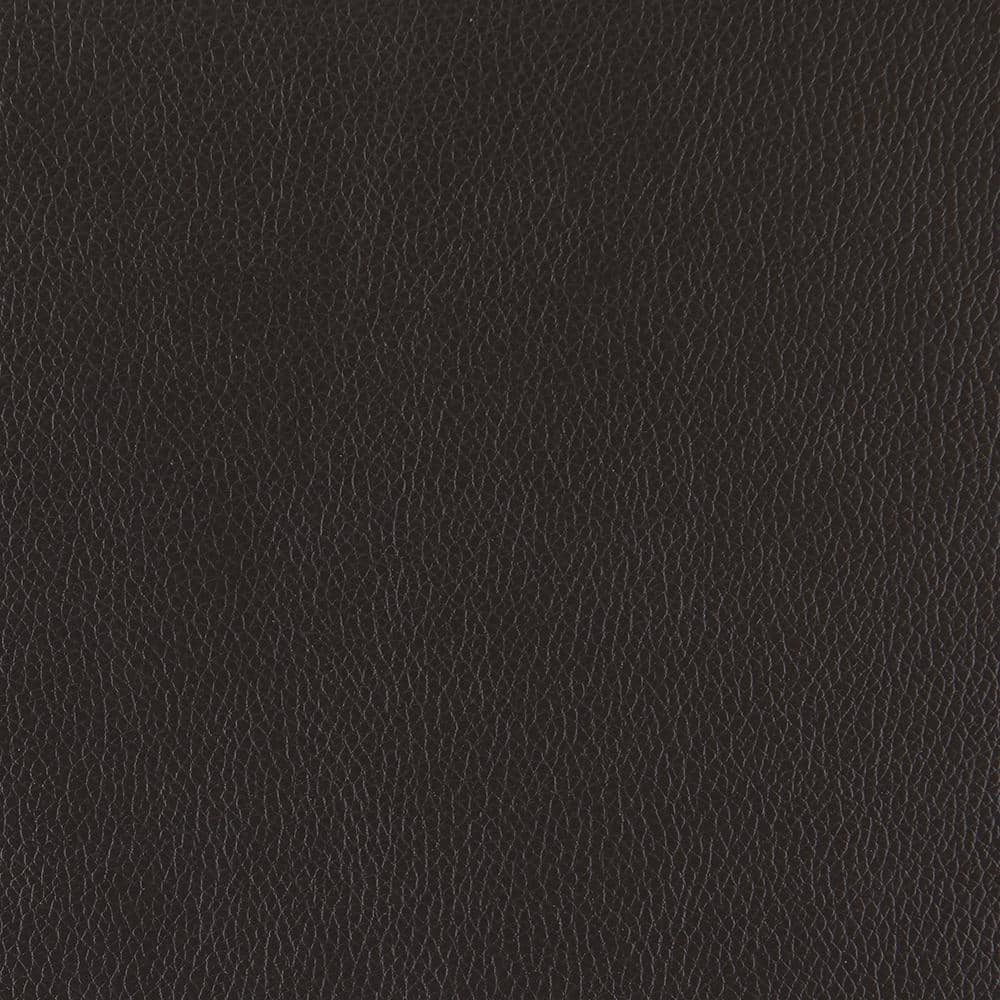 Foxborough Dark Brown Leather and Wood Accent Chair
