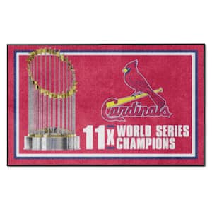 St. Louis Cardinals Red Dynasty 4 ft. x 6 ft. Plush Area Rug