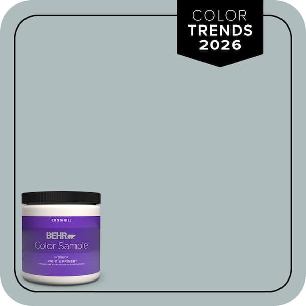BEHR PREMIUM PLUS 8 oz. Home Decorators Collection #HDC-CT-26 Watery Eggshell Enamel Interior Paint & Primer Color Sample