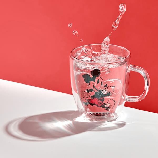 Disney Mickey & Pluto Aroma Glass Mugs Set of 2