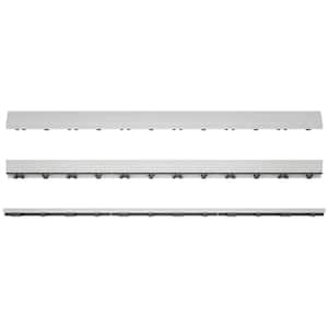 1/6 ft. x 3 ft. Quick Deck Composite Deck Tile Straight Fascia in Icelandic Smoke White 2-Pieces per Box