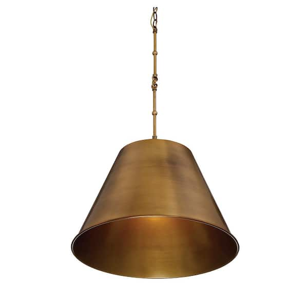 Savoy House Alden 18.25 in. W x 12.5 in. H 1-Light in Warm Brass