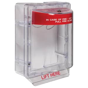 Stopper II without Horn, Fire Alarm Pull Station Cover, Clear Spacer, Fire Label, Polycarbonate