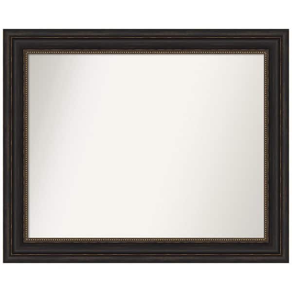 Amanti Art Accent Bronze 33 in. W x 27 in. H Non-Beveled Bathroom Wall Mirror in Bronze