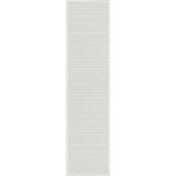 Quail Hollow Off-White 2 ft. x 8 ft. Indoor/Outdoor Runner Rug