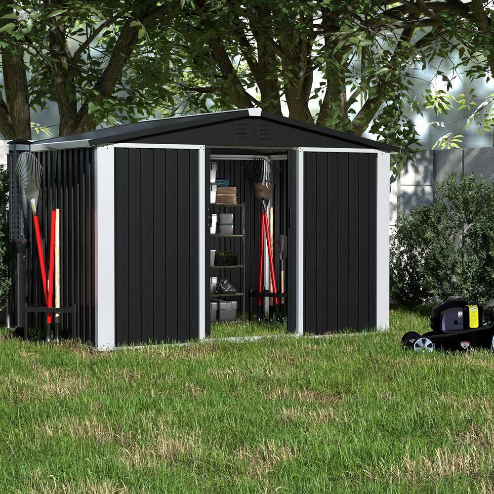 Reviews for Aobabo Outdoor Metal Shed 8.6 ft. W x 6.3 ft. D Metal Shed