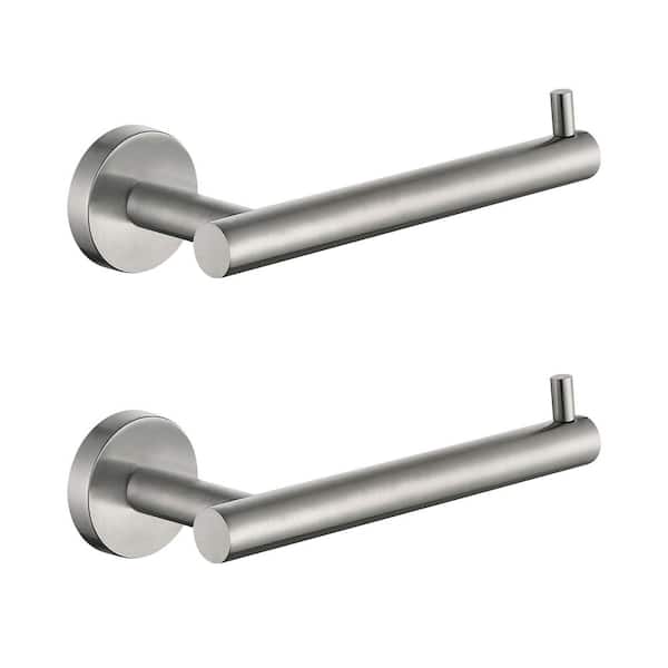 Bathroom Wall-Mount Toilet Paper Holder Non-Slip Tissue Paper Holder in Brushed Nickel