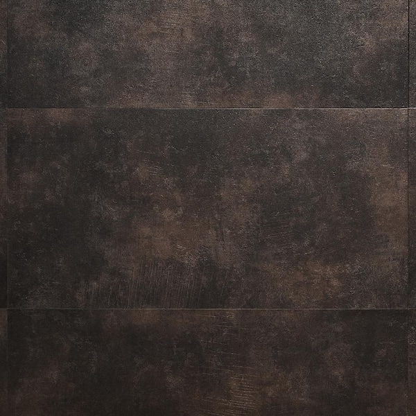 Ivy Hill Tile Duren Concreto Obsidian 28MIL x 18 in. W x 36 in. L Glue Down Waterproof Luxury Vinyl Plank Flooring (36 sqft/case)