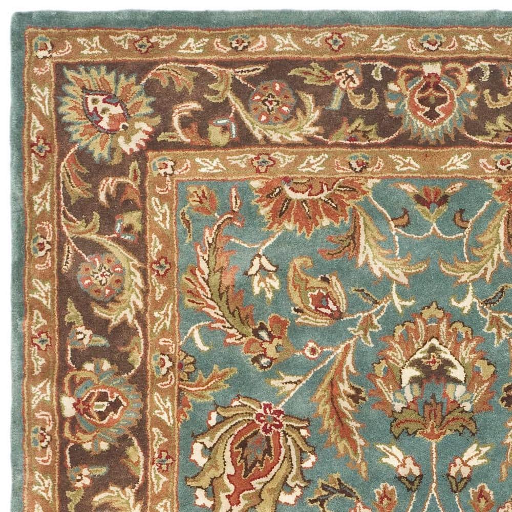 Heritage Blue and Brown Hand-Tufted Wool Area Rug