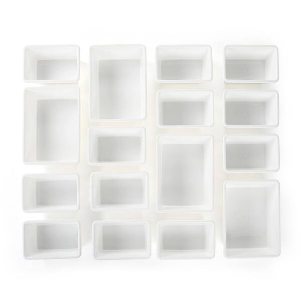 Humble Crew White Large Plastic Storage Bins (Set of 4) XL688 - The Home  Depot