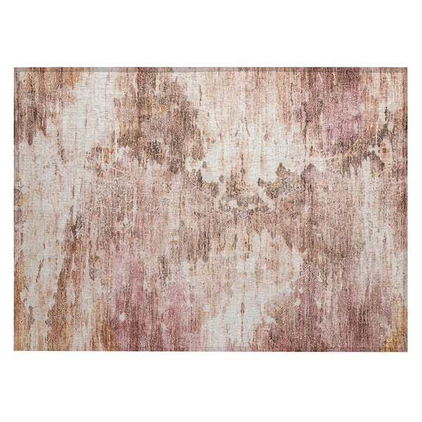 Chantille Machine Washable Indoor/Outdoor Abstract ACN2874 Blush 3 ft. x 4 ft. Area Rug