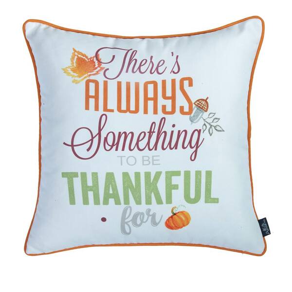 MIKE & Co. NEW YORK Fall Season Decorative Throw Pillow Leaves 18 in. x 18  in. Yellow and Orange Square Thanksgiving for Couch (Set of 4)  50-SET4-706-4575-1 - The Home Depot
