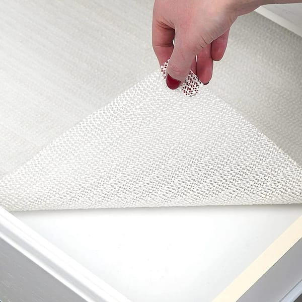 Small Holes Grip, Non-Adhesive Drawer Liner, Durable, 12 In. X 4 Ft.,18  In. X 10 Ft.