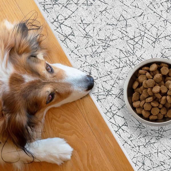 Super Absorbent Dog Food Mat, Waterproof Large Mat for Dogs and Cats