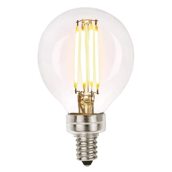 60W Equivalent Soft White G16-1/2 Dimmable Filament LED Light Bulb